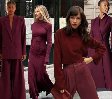 استایل کردن با رنگ زرشکی