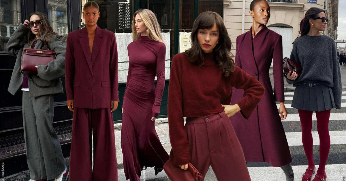 استایل کردن با رنگ زرشکی