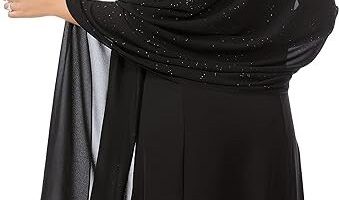 شال با لباس مجلسی