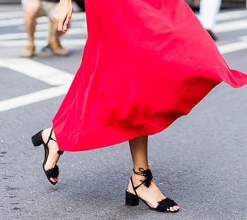 ست کردن لباس مجلسی با کفش